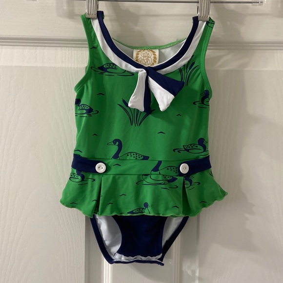 The Beaufort Bonnet Company Swimsuit with Ducks and Cattails - Picture 2 of 7